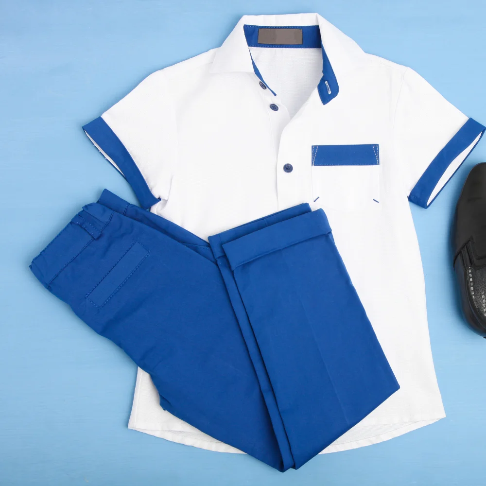 Blue & White